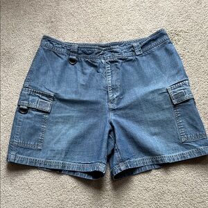 Dockers Denim Cargo Shorts — Blue